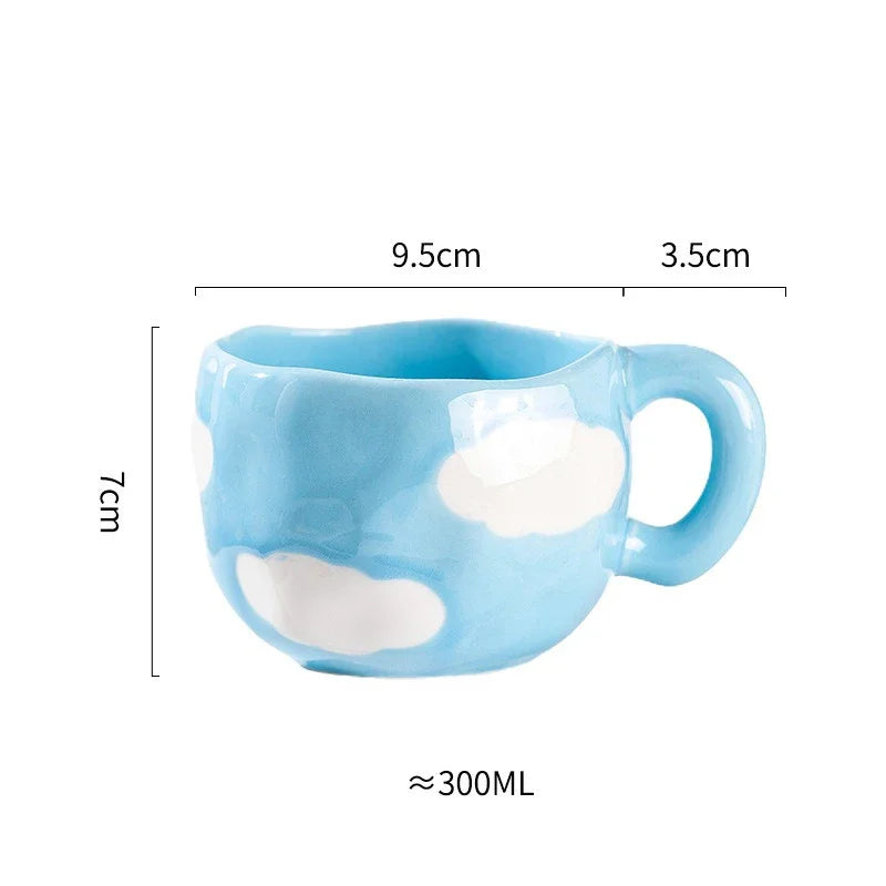 Caneca de Cerâmica Artesanal Modelo Dreams 300ml – Pintada à Mão
