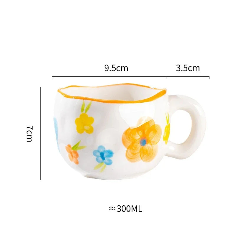 Caneca de Cerâmica Artesanal Modelo Dreams 300ml – Pintada à Mão