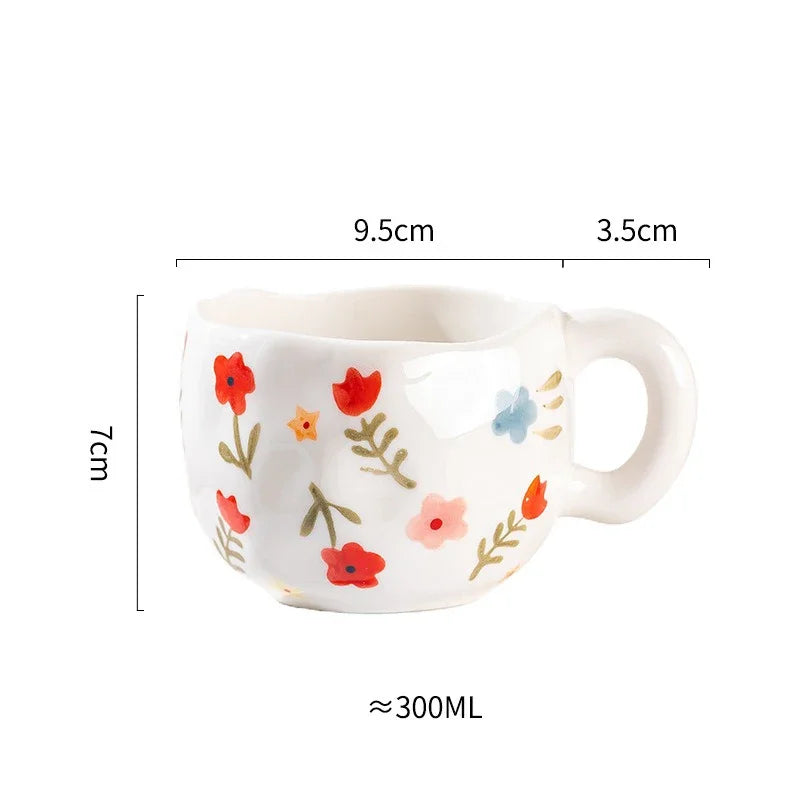 Caneca de Cerâmica Artesanal Modelo Dreams 300ml – Pintada à Mão