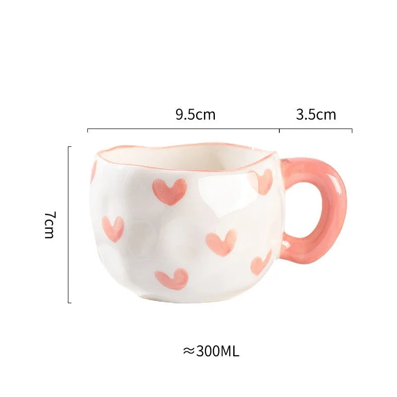 Caneca de Cerâmica Artesanal Modelo Dreams 300ml – Pintada à Mão
