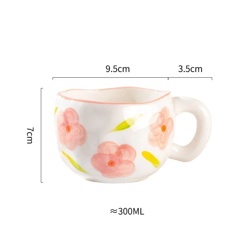 Caneca de Cerâmica Artesanal Modelo Dreams 300ml – Pintada à Mão