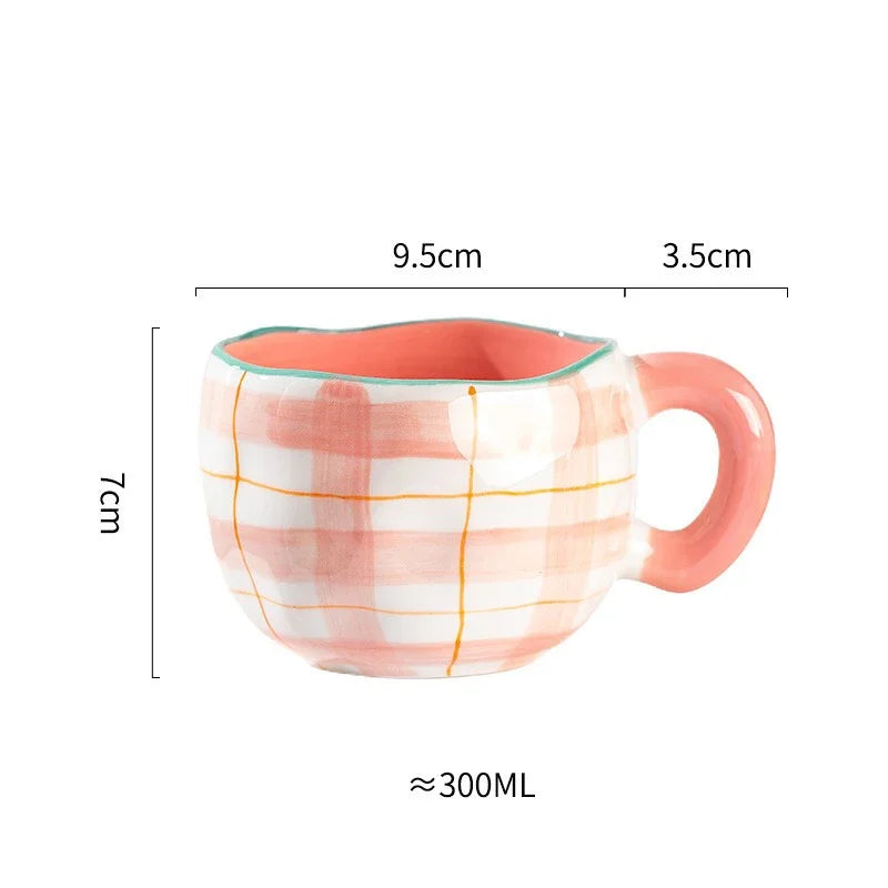 Caneca de Cerâmica Artesanal Modelo Dreams 300ml – Pintada à Mão